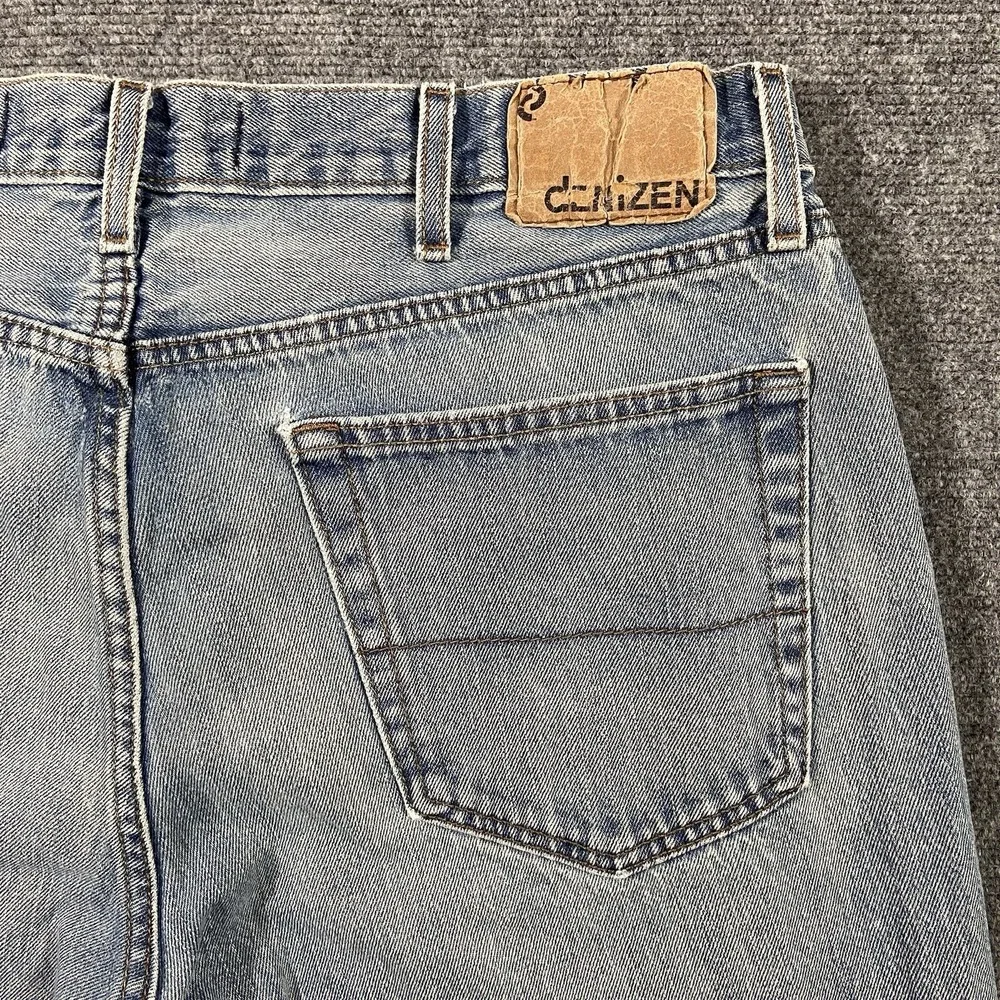 Levis Denizen 281 Jeans Mens Size 38x32 Straight Fit Light Wash‎ Blue Denim
